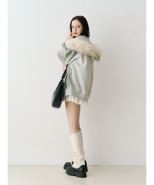 jouetie（ジュエティ） パーカー ファードッキングルーズフーディー