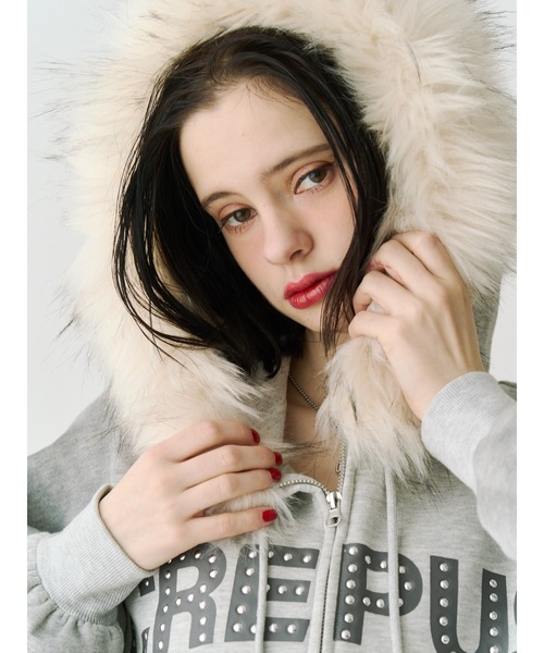 jouetie（ジュエティ） パーカー ファードッキングルーズフーディー