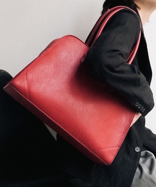 cii ボストンバッグ 「UNISEX」IMITATION LEATHER BOSTON BAG