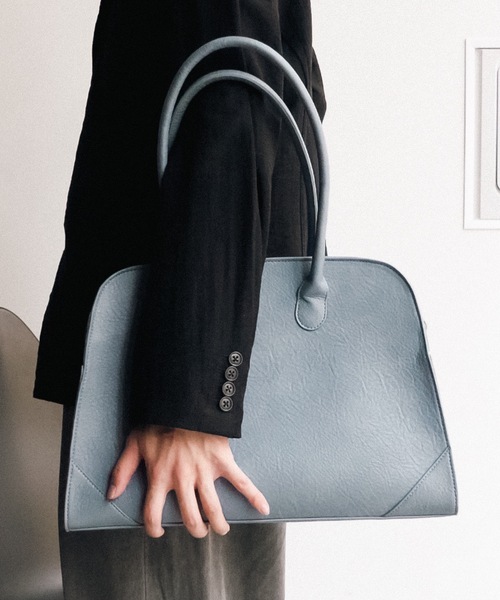 cii ボストンバッグ 「UNISEX」IMITATION LEATHER BOSTON BAG
