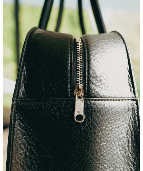 cii ボストンバッグ 「UNISEX」IMITATION LEATHER BOSTON BAG