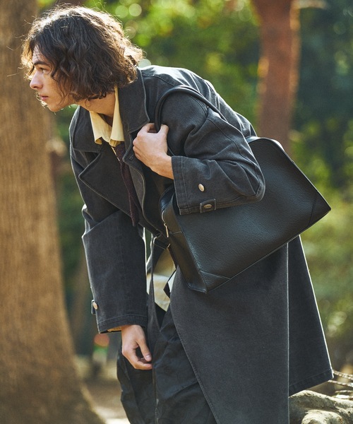 cii ボストンバッグ 「UNISEX」IMITATION LEATHER BOSTON BAG