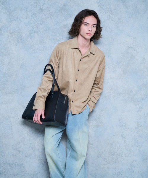 cii ボストンバッグ 「UNISEX」IMITATION LEATHER BOSTON BAG