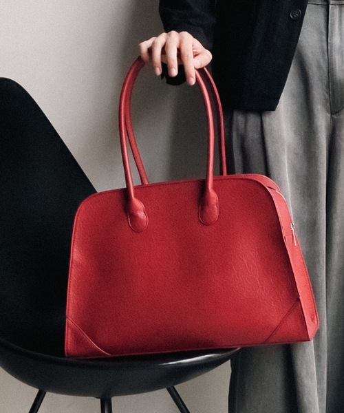 cii ボストンバッグ 「UNISEX」IMITATION LEATHER BOSTON BAG
