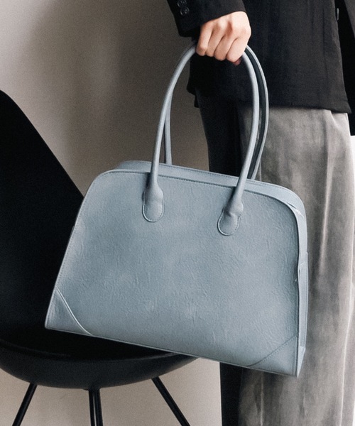 cii ボストンバッグ 「UNISEX」IMITATION LEATHER BOSTON BAG
