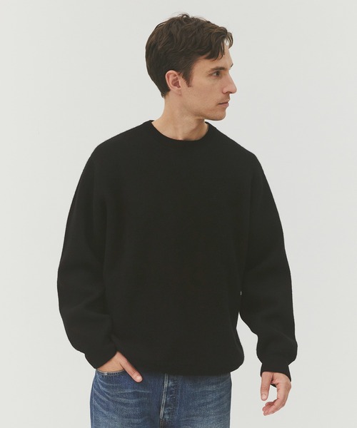 セーター ニット 「CASHMERE CASHMERE」CASHMERE REVERSIBLE PULLOVER メンズの画像