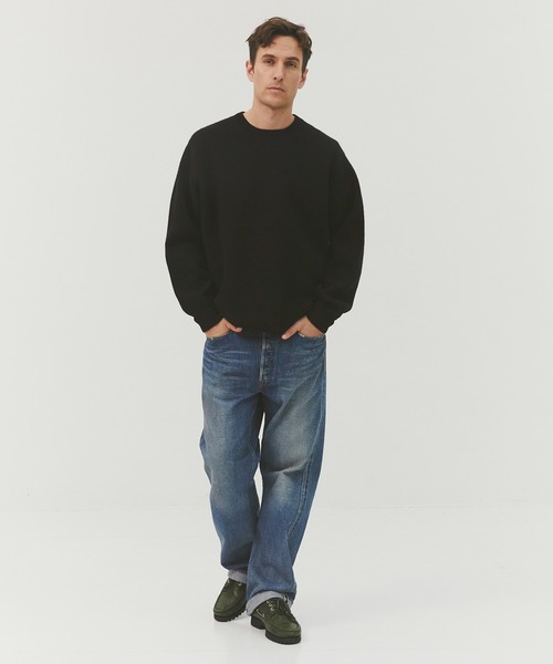 セーター ニット 「CASHMERE CASHMERE」CASHMERE REVERSIBLE PULLOVER メンズの画像