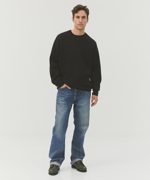 セーター ニット 「CASHMERE CASHMERE」CASHMERE REVERSIBLE PULLOVER メンズの画像