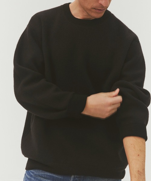 セーター ニット 「CASHMERE CASHMERE」CASHMERE REVERSIBLE PULLOVER メンズの画像
