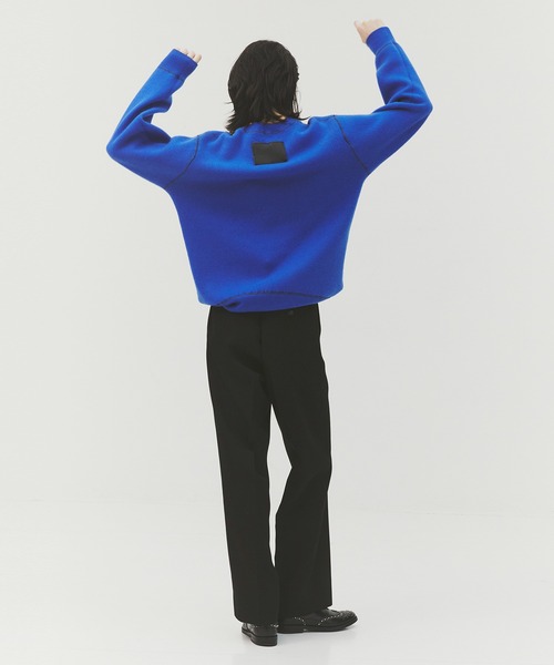 セーター ニット 「CASHMERE CASHMERE」CASHMERE REVERSIBLE PULLOVER メンズの画像