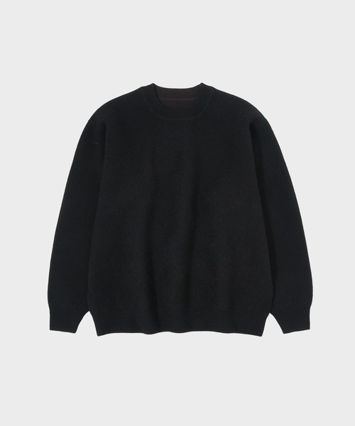 セーター ニット 「CASHMERE CASHMERE」CASHMERE REVERSIBLE PULLOVER メンズの画像