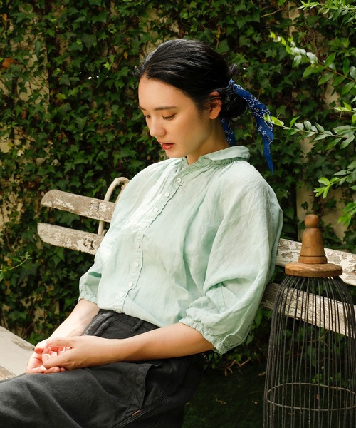Brocante ブラウス シャツ 「Brocante / ブロカント」 リネン 