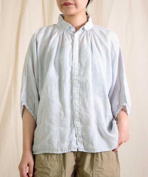Brocante リネンシャツ ブラウス シャツ 「Brocante / ブロカント