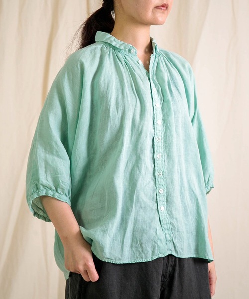 Brocante リネンシャツ ブラウス シャツ 「Brocante / ブロカント