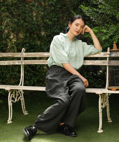 Brocante ブラウス シャツ 「Brocante / ブロカント」 リネン
