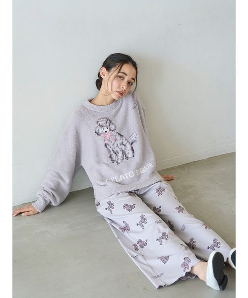 gelato pique（ジェラートピケ） パジャマ ルームウェア プードル柄