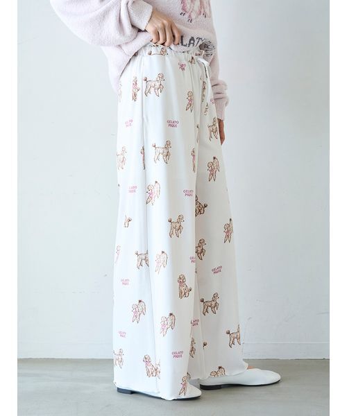 gelato pique（ジェラートピケ） パジャマ ルームウェア プードル柄