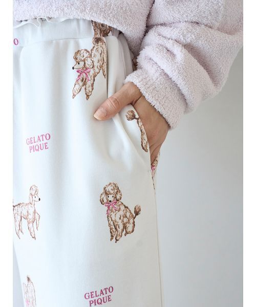 gelato pique（ジェラートピケ） パジャマ ルームウェア プードル柄