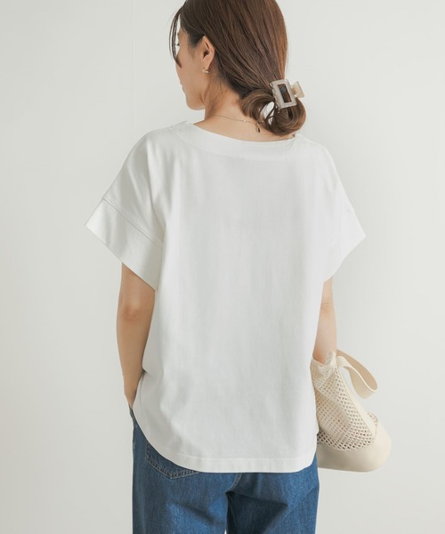 「URBAN RESEARCH DOORS」 半袖カットソー MEDIUM オフホワイト レディース_画像6