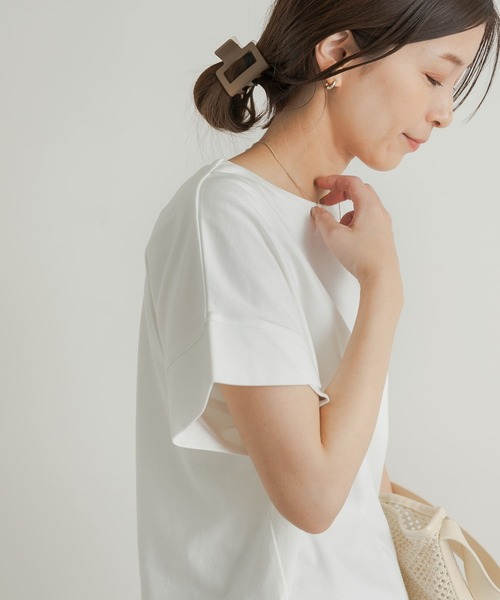 「URBAN RESEARCH DOORS」 半袖カットソー MEDIUM オフホワイト レディース_画像9