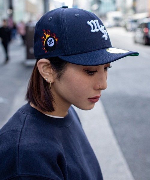 NEW ERA（ニューエラ） キャップ 7 3/8 ネイビー メンズ : ZOZOTOWN