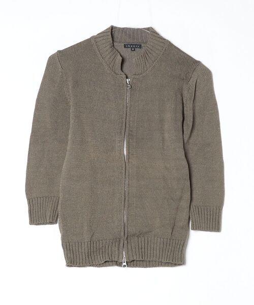 theory（セオリー） 」 7分袖ニットカーディガン 2 グリーン
