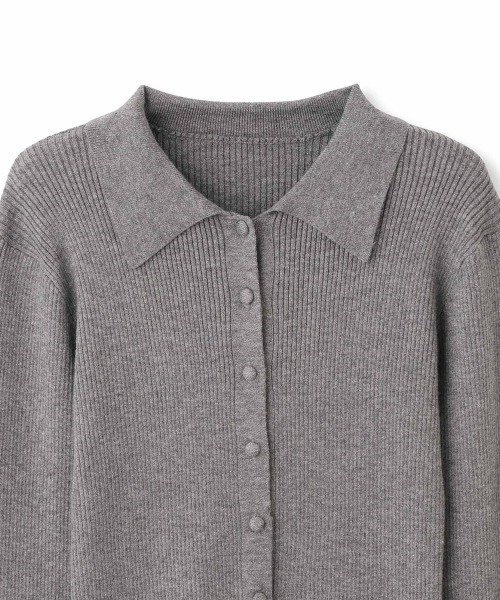QUEENS COURT（クイーンズコート） カーディガン クルミボタンポロ