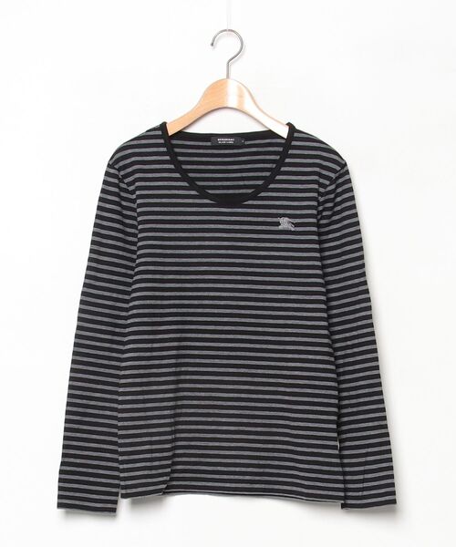 BURBERRY BLACK LABEL（バーバリーブラックレーベル） ボーダー柄長袖T