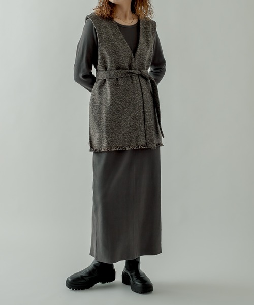 「mystic」 コンビワンピース FREE ベージュ レディース_画像3