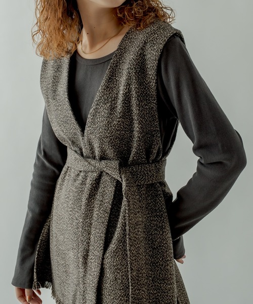 「mystic」 コンビワンピース FREE ベージュ レディース_画像5