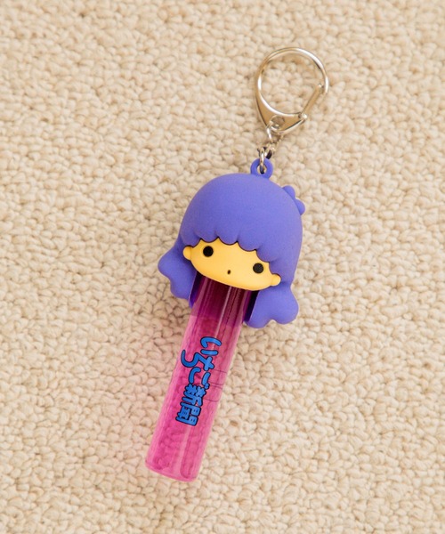 Me%（ミィパーセント） キーホルダー 「いちご新聞」リップキャップ
