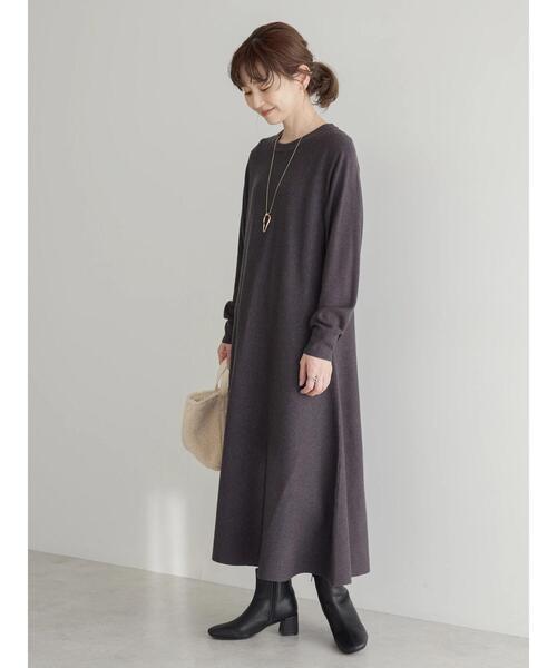 「AMERICAN HOLIC」 ニットワンピース M ブラック レディース_画像5