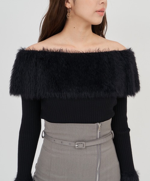 「ROYAL PARTY」 長袖ニット FREE ブラウン レディース_画像9