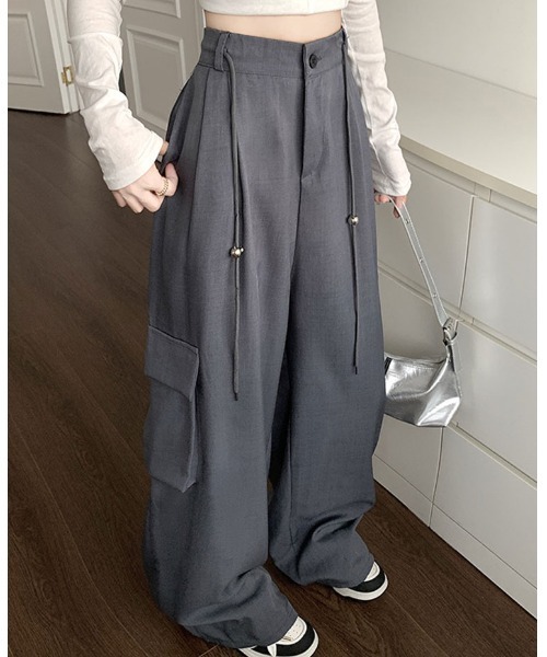 Sally Lunn カーゴパンツ ドロストワイドカーゴパンツ レディース