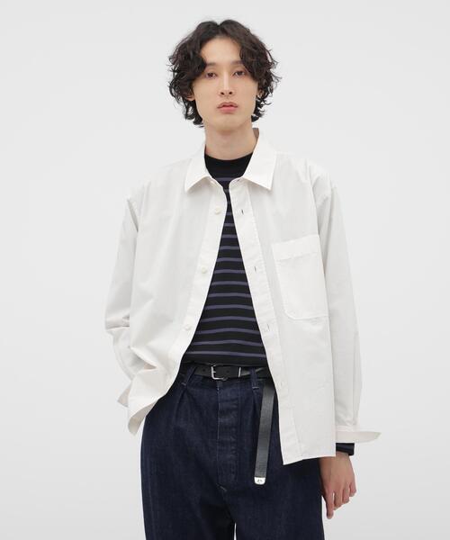 MHL.（エムエイチエル） シャツ COMPACT COTTON POPLIN SHIRT メンズ