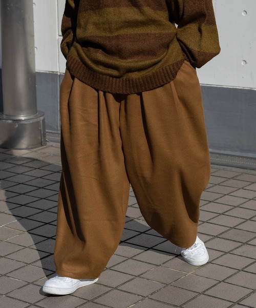 「kutir」 イージーパンツ MEDIUM キャメル メンズ_画像2