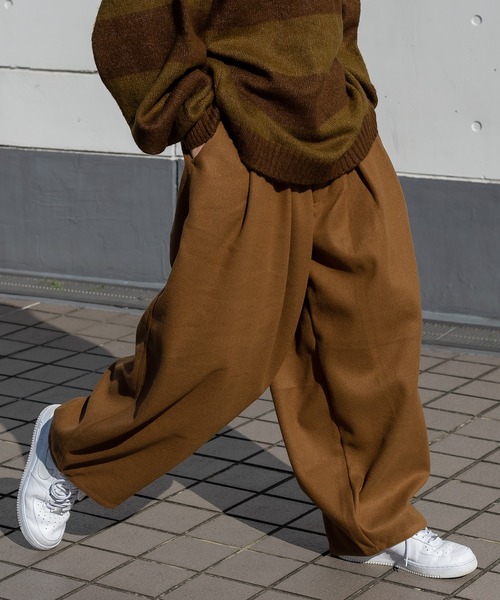 「kutir」 イージーパンツ MEDIUM キャメル メンズ_画像3