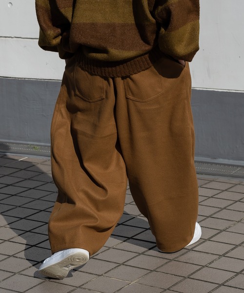 「kutir」 イージーパンツ MEDIUM キャメル メンズ_画像4