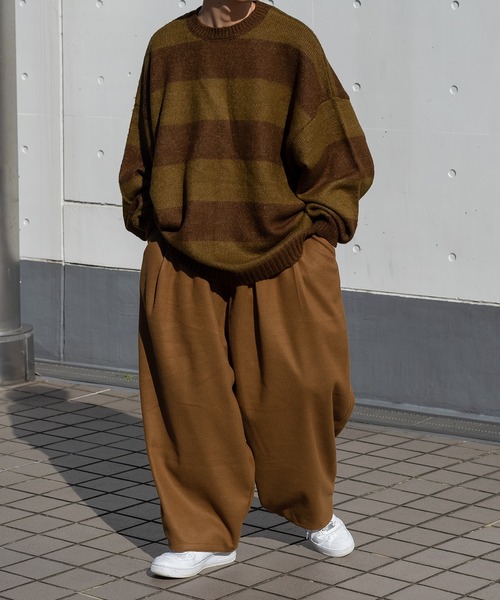 「kutir」 イージーパンツ MEDIUM キャメル メンズ_画像5