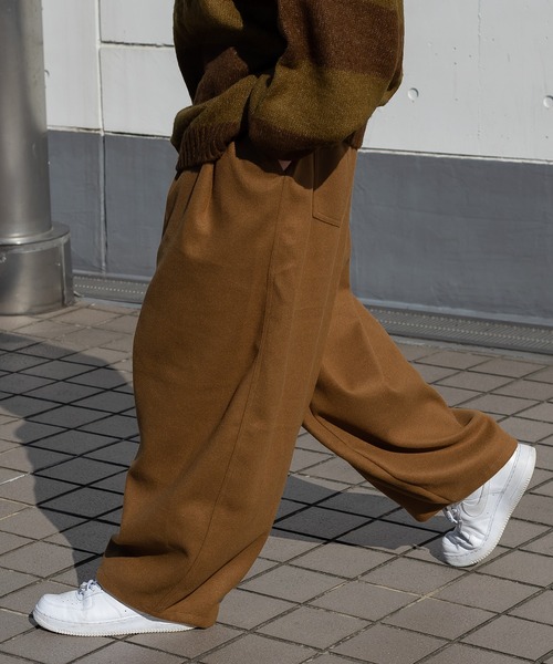 「kutir」 イージーパンツ MEDIUM キャメル メンズ_画像6