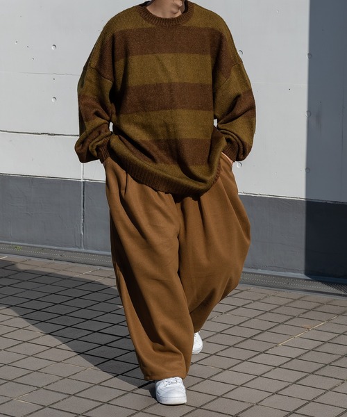 「kutir」 イージーパンツ MEDIUM キャメル メンズ_画像7