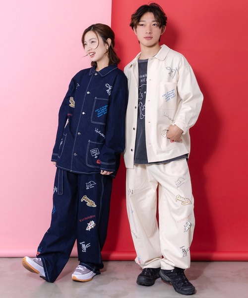 新品タグ付 スカラーパリティ　361102：らくがき風ワッペンベルト付きパンツ ScoLar Parity（スカラーパリティ） パンツ SALE ScoLar Parity