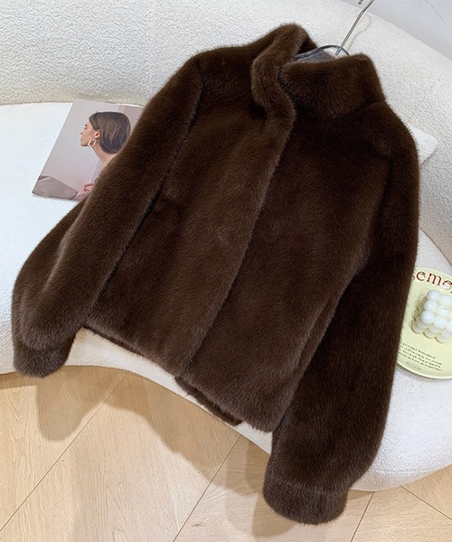 「WEGO」 「meili studio」ジャケット MEDIUM ブラウン レディース_画像9