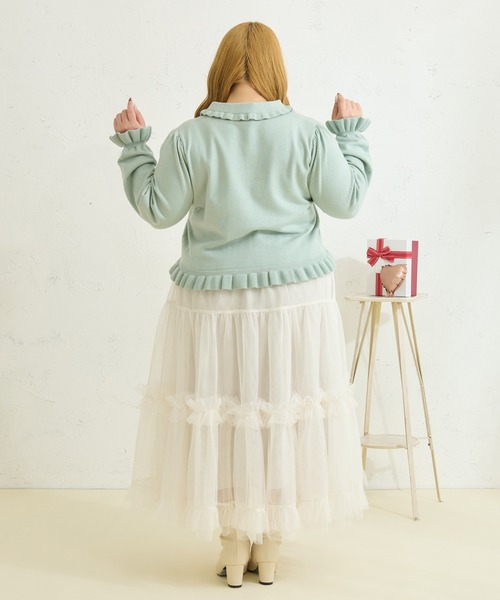 Louiosy（ルオシー） スカート 「大きいサイズ」フリルティアード