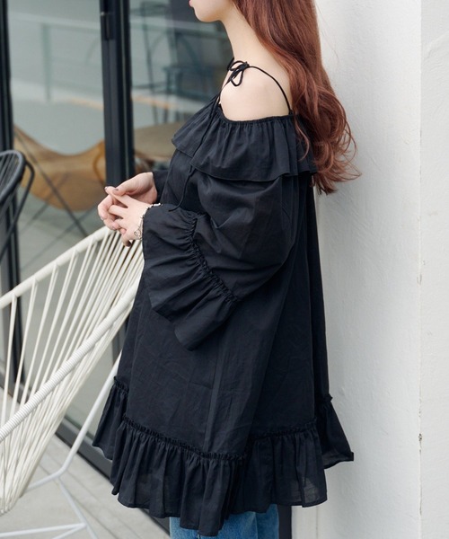 Kastane カスタネ チュニック トップス セット売り Kastane（カスタネ） チュニック バタフライフリルチュニック