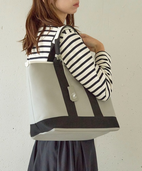 「BEVERLY HILLS POLO CLUB」 ハンドバッグ FREE ブラック レディース_画像9