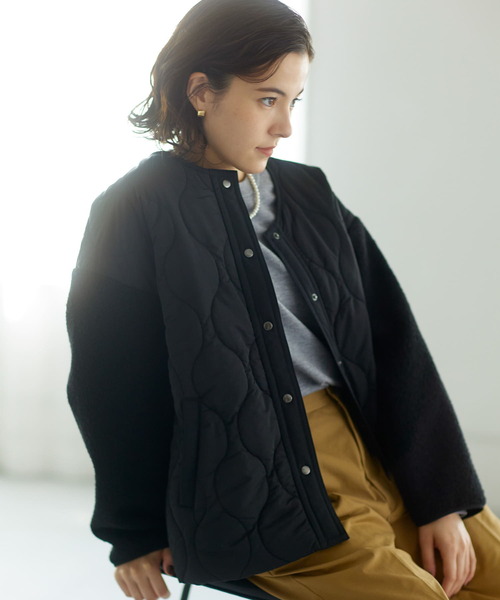 URBAN RESEARCH ノーカラージャケット Free ブラック系 URBAN RESEARCH Sonny Label ノーカラージャケット FREE ブラック