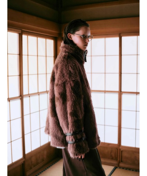 ブルゾン アウター 「TAJEN:T」COW PATTERN FAR JACKET/ アニマル柄