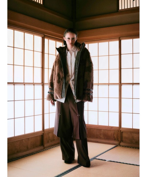 ブルゾン アウター 「TAJEN:T」COW PATTERN FAR JACKET/ アニマル柄