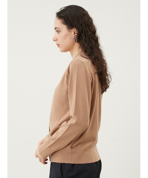 「Mila Owen」 ニットカーディガン 0 レッド レディース_画像8